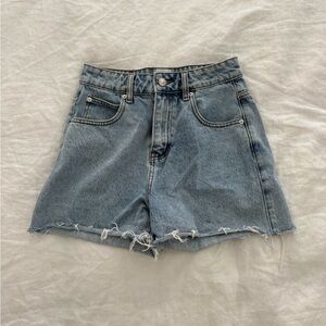 Princess Polly Laurena Denim Shorts - Light Wash